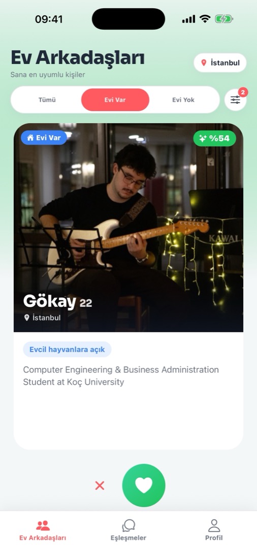 Ev arkadaşları destesi